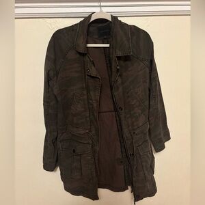 Sanctuary Anthropologie Camouflage Utility Jacket